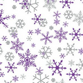 Season's Greetings Silver & Purple Snowflakes Wrapping Tissue (20"x30")
